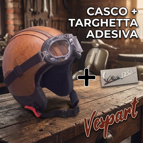 Casco pelle marrone - in,