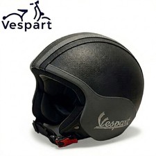 Casco Vintage Vespart in pelle