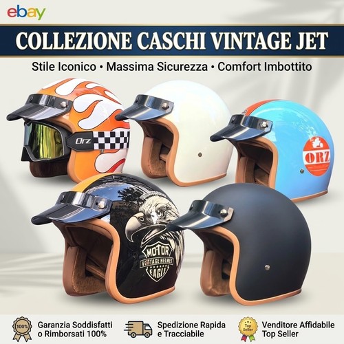 Casco moto vintage retrò - da,