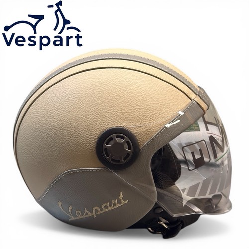 Casco vintage vespart - casco, pelle
