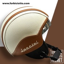 Casco vintage in pelle