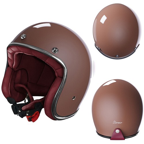 Casco jet moto cafe - casco,