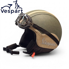 Casco Vintage Vespart in pelle