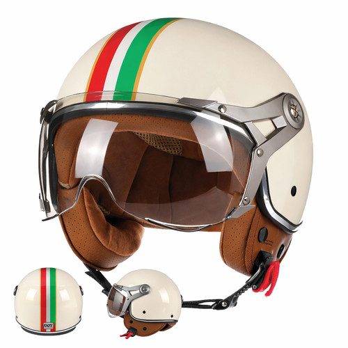 Casco moto retrò vintage - moto,