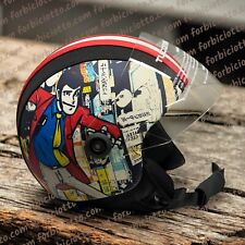 Casco vintage in pelle