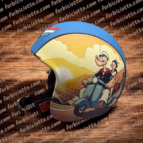 Casco vintage pelle - vintage, in