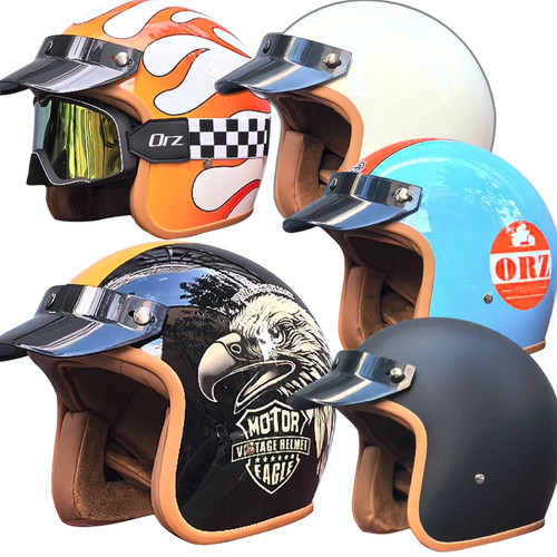 Casco moto vintage retrò - casco, vintage,